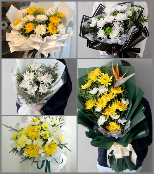 安徽芜湖市无为县十里墩乡观音村白事花束代送